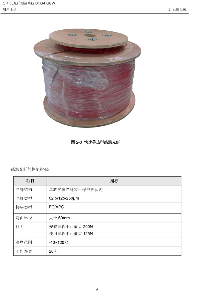 BHG-FGCW分布式光纖線型感溫探測器說明書