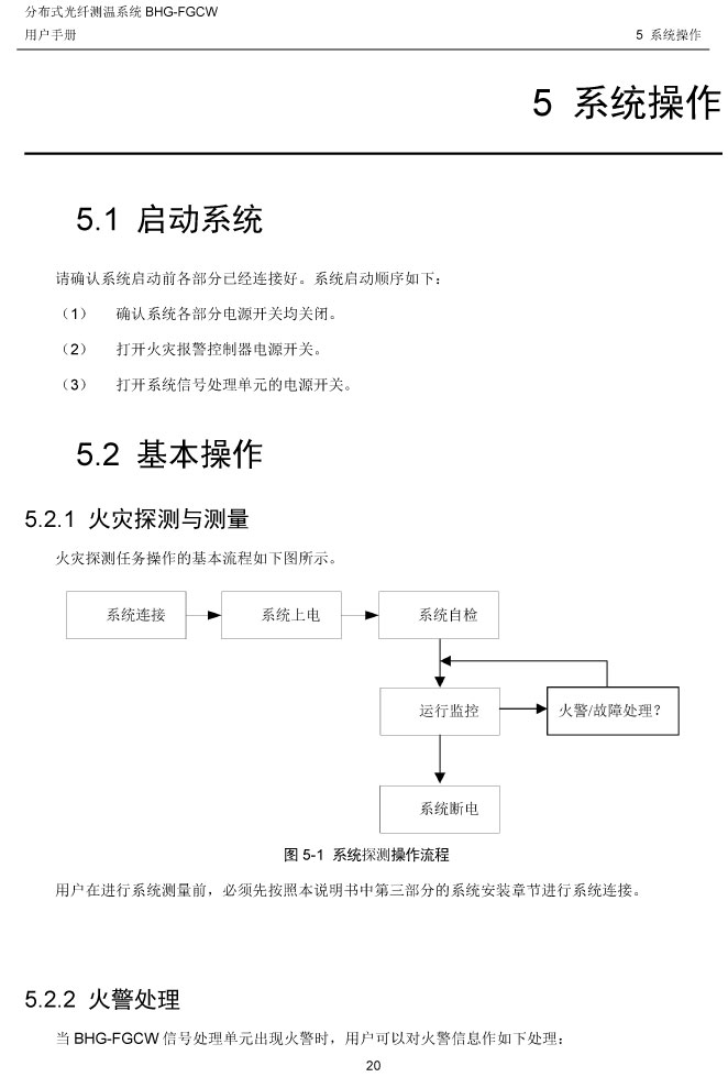 BHG-FGCW分布式光纖線型感溫探測器說明書